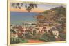 Avalon Bay, P.K. Wrigley Home, Santa Catalina-null-Stretched Canvas