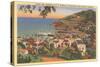 Avalon Bay, P.K. Wrigley Home, Santa Catalina-null-Stretched Canvas