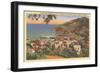 Avalon Bay, P.K. Wrigley Home, Santa Catalina-null-Framed Art Print