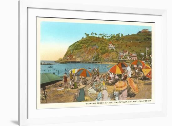 Avalon Beach, Santa Catalina-null-Framed Art Print