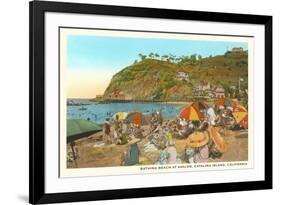 Avalon Beach, Santa Catalina-null-Framed Art Print