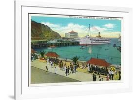 Avalon, California - Portion View of the Bay Front-Lantern Press-Framed Art Print