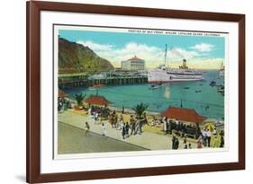 Avalon, California - Portion View of the Bay Front-Lantern Press-Framed Art Print