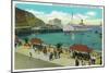 Avalon, California - Portion View of the Bay Front-Lantern Press-Mounted Art Print