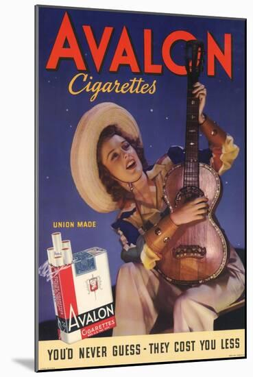 Avalon, Cigarettes Smoking, Guitars Instruments, USA, 1940-null-Mounted Giclee Print