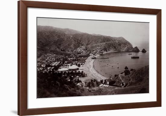 Avalon Harbor, Santa Catalina Island, California 1885-null-Framed Art Print