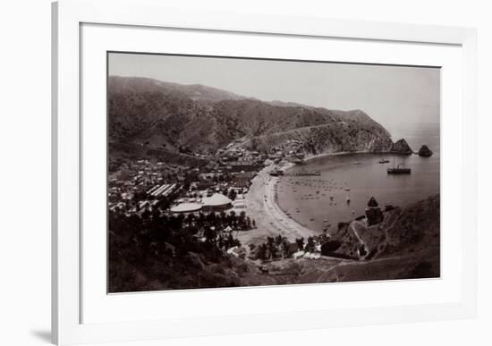 Avalon Harbor, Santa Catalina Island, California 1885-null-Framed Art Print