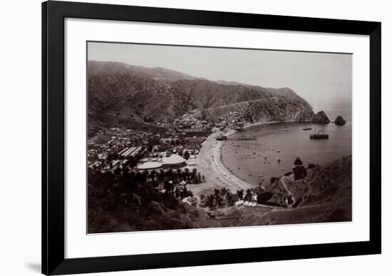 Avalon Harbor, Santa Catalina Island, California 1885-null-Framed Art Print