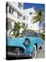 Avalon Hotel and Classic Car on South Beach, City of Miami Beach, Florida, USA, North America-Richard Cummins-Stretched Canvas