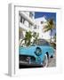 Avalon Hotel and Classic Car on South Beach, City of Miami Beach, Florida, USA, North America-Richard Cummins-Framed Photographic Print