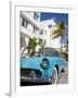 Avalon Hotel and Classic Car on South Beach, City of Miami Beach, Florida, USA, North America-Richard Cummins-Framed Photographic Print