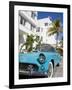 Avalon Hotel and Classic Car on South Beach, City of Miami Beach, Florida, USA, North America-Richard Cummins-Framed Photographic Print