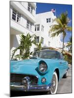 Avalon Hotel and Classic Car on South Beach, City of Miami Beach, Florida, USA, North America-Richard Cummins-Mounted Photographic Print