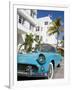 Avalon Hotel and Classic Car on South Beach, City of Miami Beach, Florida, USA, North America-Richard Cummins-Framed Photographic Print