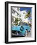 Avalon Hotel and Classic Car on South Beach, City of Miami Beach, Florida, USA, North America-Richard Cummins-Framed Photographic Print