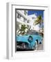 Avalon Hotel and Classic Car on South Beach, City of Miami Beach, Florida, USA, North America-Richard Cummins-Framed Photographic Print