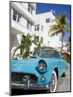 Avalon Hotel and Classic Car on South Beach, City of Miami Beach, Florida, USA, North America-Richard Cummins-Mounted Photographic Print