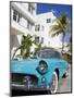 Avalon Hotel and Classic Car on South Beach, City of Miami Beach, Florida, USA, North America-Richard Cummins-Mounted Photographic Print