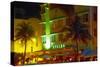 Avalon Hotel Art Deco District, Miami Beach-George Oze-Stretched Canvas