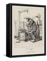 Avancez-Moi, Donc Cent Sous M'Man. . ., 1838-Paul Gavarni-Framed Stretched Canvas