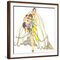 Avant-Garde Wedding Gown-null-Framed Art Print