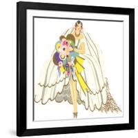 Avant-Garde Wedding Gown-null-Framed Art Print