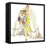 Avant-Garde Wedding Gown-null-Framed Stretched Canvas