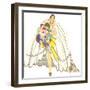 Avant-Garde Wedding Gown-null-Framed Art Print