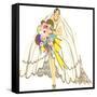 Avant-Garde Wedding Gown-null-Framed Stretched Canvas