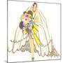 Avant-Garde Wedding Gown-null-Mounted Art Print