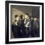 Avant l'Audience-Honor‚ Daumier-Framed Giclee Print