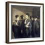 Avant l'Audience-Honor‚ Daumier-Framed Giclee Print