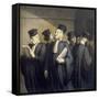 Avant l'Audience-Honor‚ Daumier-Framed Stretched Canvas