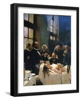 Avant l'opération, ou le docteur Péan enseignant à l'hôpital Saint-Louis-Henri Gervex-Framed Giclee Print