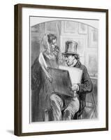 Avant La Lettre, Plate 10 from Les Toquades, 1858-Paul Gavarni-Framed Giclee Print