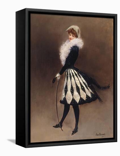 Avant le Bal Masque-Jean Béraud-Framed Stretched Canvas