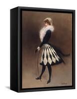 Avant le Bal Masque-Jean Béraud-Framed Stretched Canvas