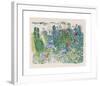 Avant les Courses, Deauville ou Le Paddock-Raoul Dufy-Framed Premium Giclee Print