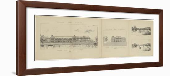 Avant-projet d'une gare au quai d'Orsay-null-Framed Giclee Print