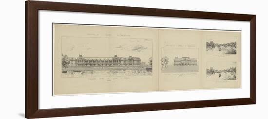 Avant-projet d'une gare au quai d'Orsay-null-Framed Giclee Print