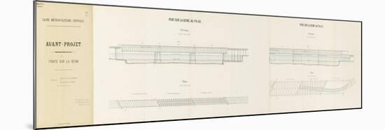 Avant-projet de ligne métropolitaine centrale présenté par la Compagnie des Etablissements Eiffel-Alexandre-Gustave Eiffel-Mounted Giclee Print