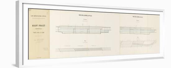 Avant-projet de ligne métropolitaine centrale présenté par la Compagnie des Etablissements Eiffel-Alexandre-Gustave Eiffel-Framed Premium Giclee Print