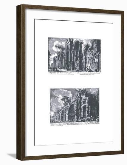 Avanzo degli archi Neroniani-Giovanni Battista Piranesi-Framed Art Print