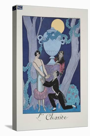 Avarice, from 'Falbalas and Fanfreluches, Almanach des Modes Présentes, Passées et Futures', 1925-Georges Barbier-Stretched Canvas