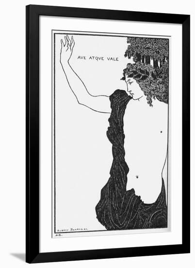 Ave Atque Vale (Hail and Farewel)-Aubrey Beardsley-Framed Giclee Print