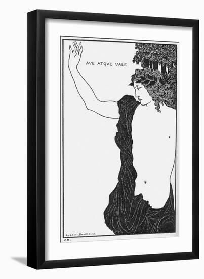 Ave Atque Vale (Hail and Farewel)-Aubrey Beardsley-Framed Giclee Print