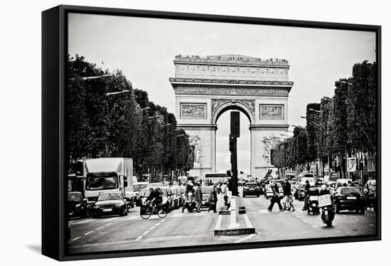 Ave Champs Elysees I-Erin Berzel-Framed Stretched Canvas