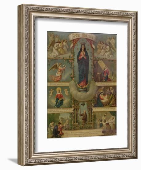 Ave Maria' Prayer Card-null-Framed Giclee Print