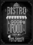 Vintage Fast Food Poster Chalkboard-avean-Art Print