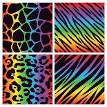 Rainbow Animal Print Background Collection-Avel Krieg-Art Print